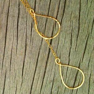 Tears of Joy Lariat necklace, hamme..