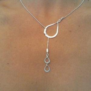 Teardrop Necklace - Lariat "tears Of..