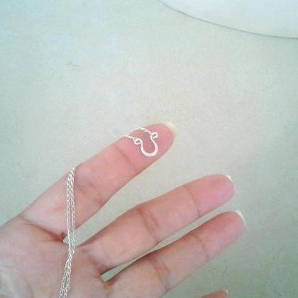Tiny Horseshoe Necklace, Length Options Delicate..