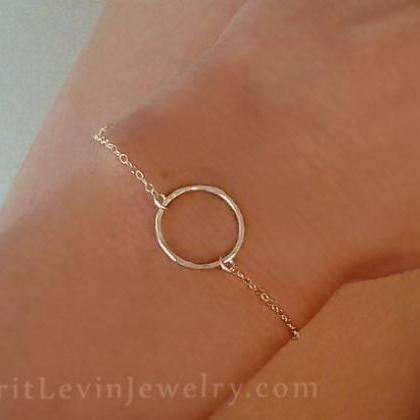Eternity Love Open Circle Gold Chain Bracelet,..