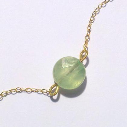 Mint Green Fluorite Necklace Jewelry Fluorite One..