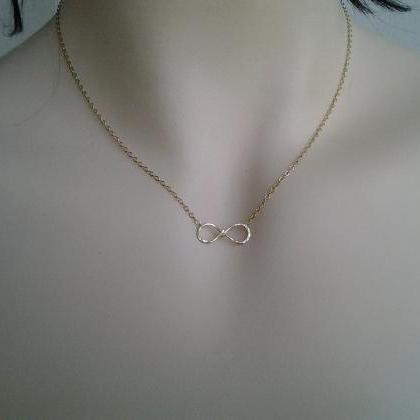 Infinity Pendant In Gold And Silver,mixed Metal..