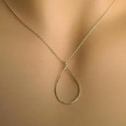Special SALE - Tear of Joy Pendant necklace - Sterling Silver