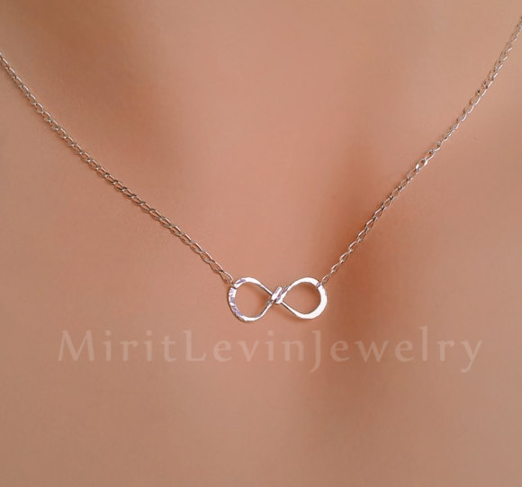 Necklace with infinity symbol on sale