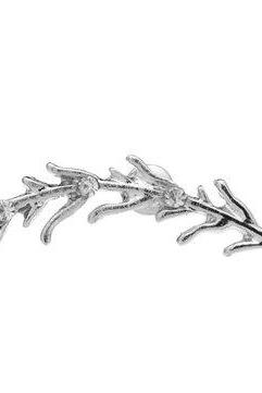 Climber earrings, stud, silver branch earring, 1' inch