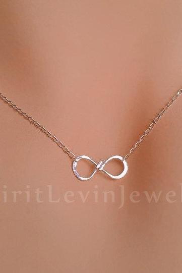 Tiny Infinity Necklace handmade Infinity sign eternity infinity Jewelry Gift Idea for Her Valentine's Day Jewelry Infinity charm pendant