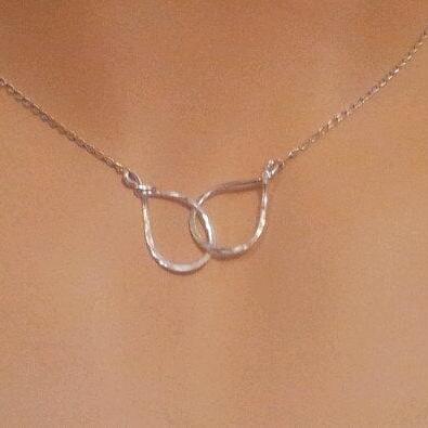 Bridesmaid Gifts necklaces -Set of 9 - Gold or Silver infinity / eternity necklace,Bridesmaid jewelry gift
