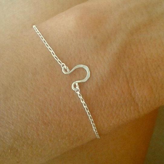 Horseshoe bracelet Tiny Luck Horseshoe charm Bracelet,Sterling Delicate Chain layer simple bangle,friendship minimalist bracelet jewelry